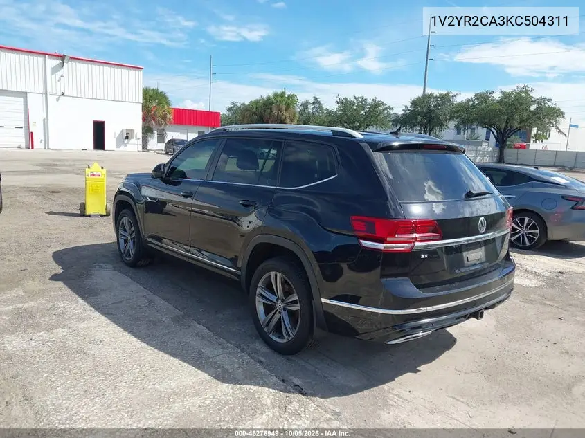 2019 VOLKSWAGEN ATLAS VIN 1V2YR2CA3KC504311 — фото 3