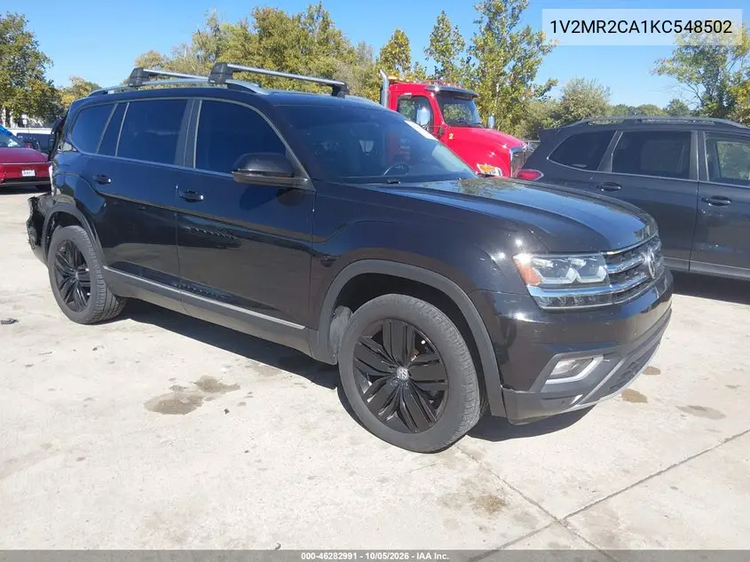 VOLKSWAGEN ATLAS 2019, VIN 1V2MR2CA1KC548502