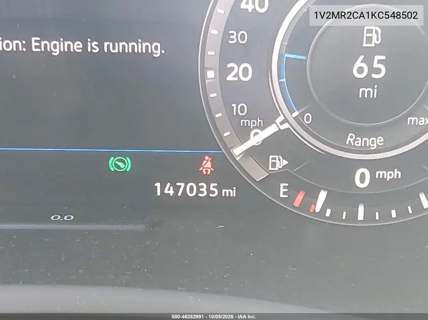 2019 VOLKSWAGEN ATLAS VIN 1V2MR2CA1KC548502 — фото 14