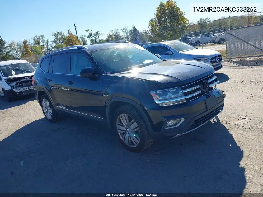 VOLKSWAGEN ATLAS 2019, VIN 1V2MR2CA9KC533262