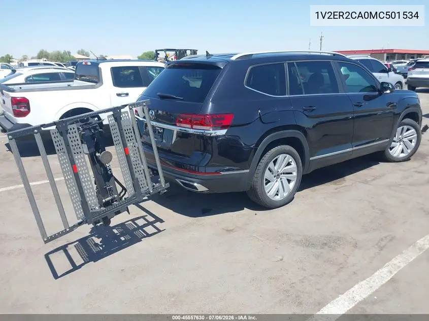 2021 VOLKSWAGEN ATLAS VIN 1V2ER2CA0MC501534 — фото 4