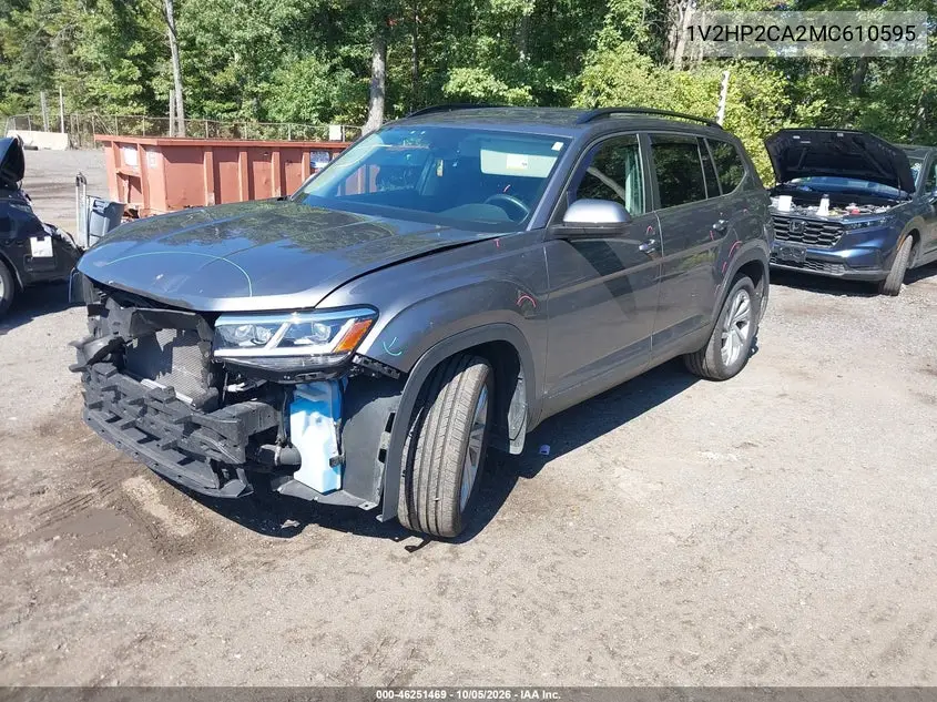 2021 VOLKSWAGEN ATLAS VIN 1V2HP2CA2MC610595 — фото 2