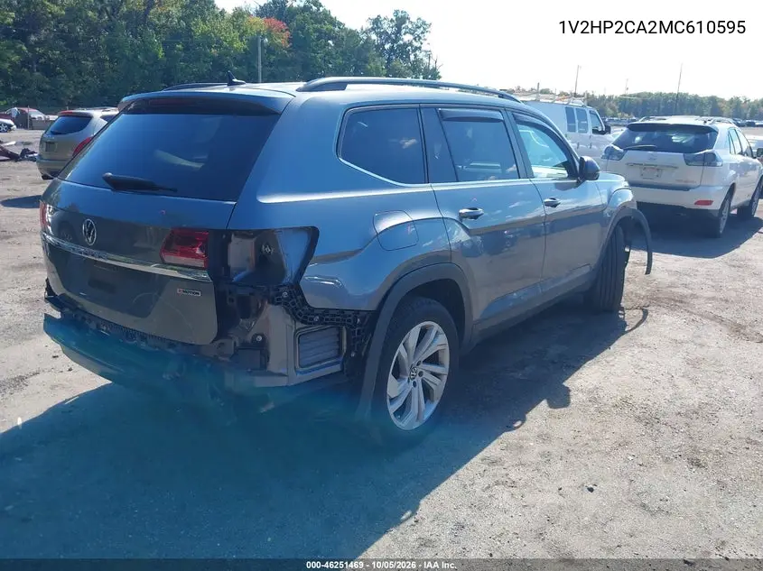 2021 VOLKSWAGEN ATLAS VIN 1V2HP2CA2MC610595 — фото 4