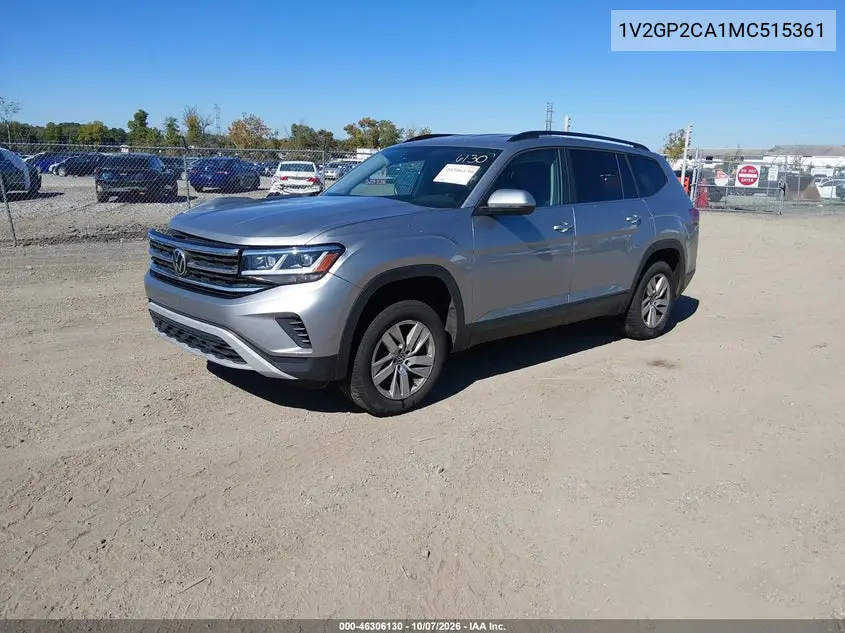 2021 VOLKSWAGEN ATLAS VIN 1V2GP2CA1MC515361 — фото 2