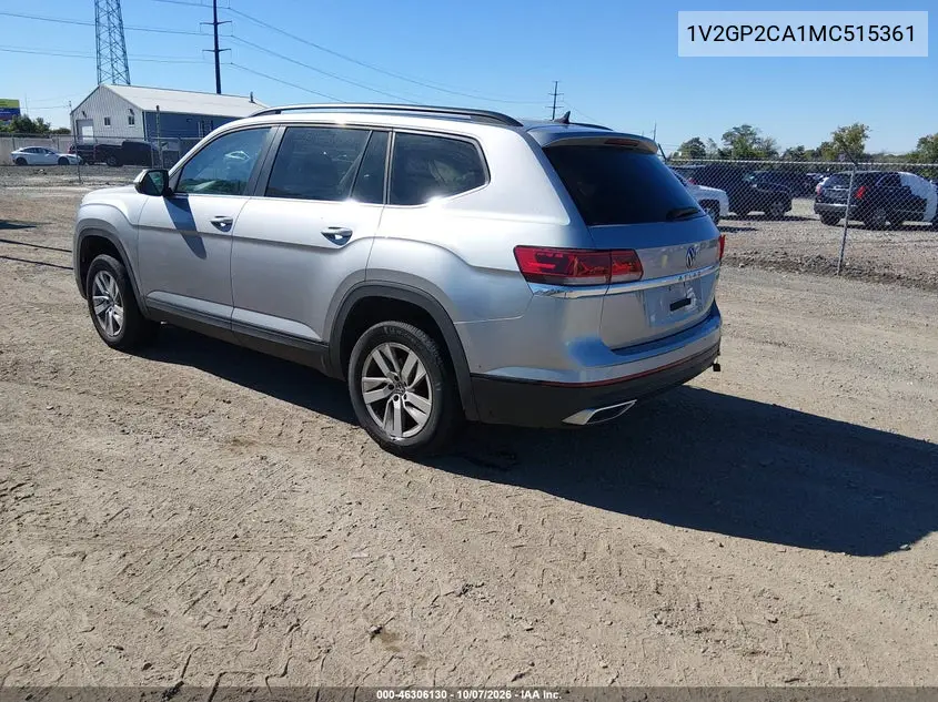 2021 VOLKSWAGEN ATLAS VIN 1V2GP2CA1MC515361 — фото 3