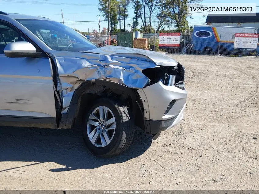 2021 VOLKSWAGEN ATLAS VIN 1V2GP2CA1MC515361 — фото 6