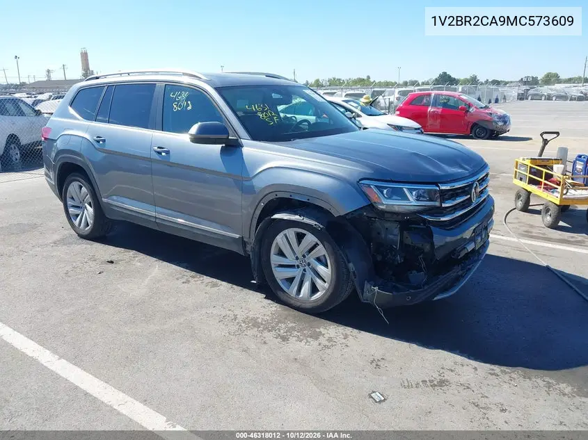 VOLKSWAGEN ATLAS 2021, VIN 1V2BR2CA9MC573609