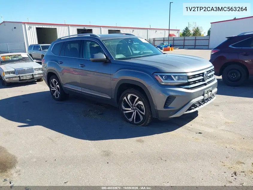 VOLKSWAGEN ATLAS 2021, VIN 1V2TP2CA3MC563264