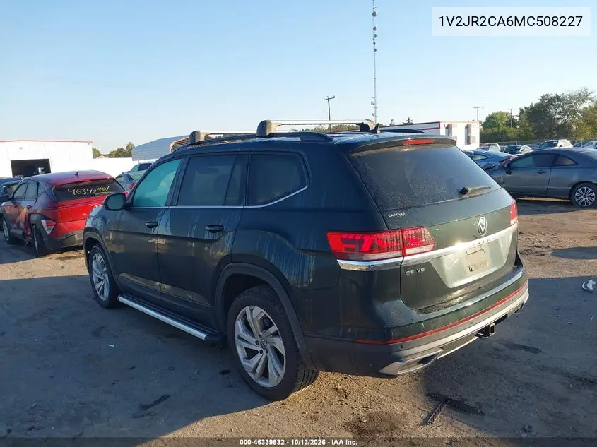 2021 VOLKSWAGEN ATLAS VIN 1V2JR2CA6MC508227 — фото 3