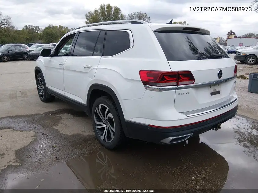 2021 VOLKSWAGEN ATLAS VIN 1V2TR2CA7MC508973 — фото 3