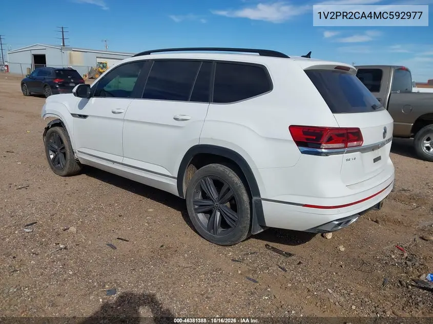 2021 VOLKSWAGEN ATLAS VIN 1V2PR2CA4MC592977 — фото 3