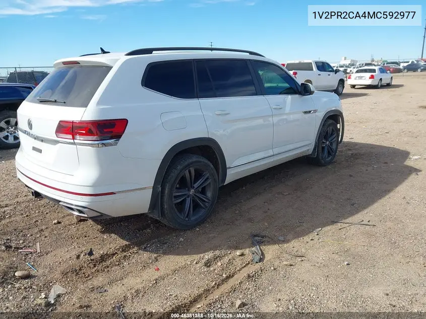 2021 VOLKSWAGEN ATLAS VIN 1V2PR2CA4MC592977 — фото 4