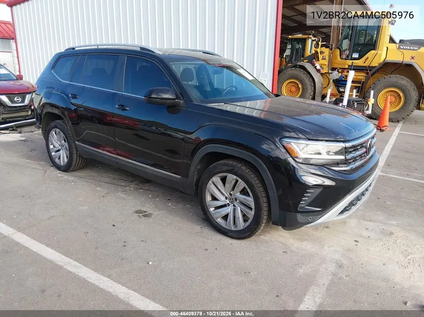 VOLKSWAGEN ATLAS 2021, VIN 1V2BR2CA4MC505976