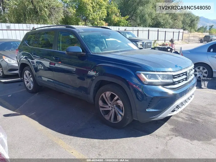 VOLKSWAGEN ATLAS 2022, VIN 1V2KR2CA9NC548050