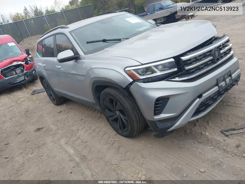 VOLKSWAGEN ATLAS 2022, VIN 1V2KP2CA2NC513923