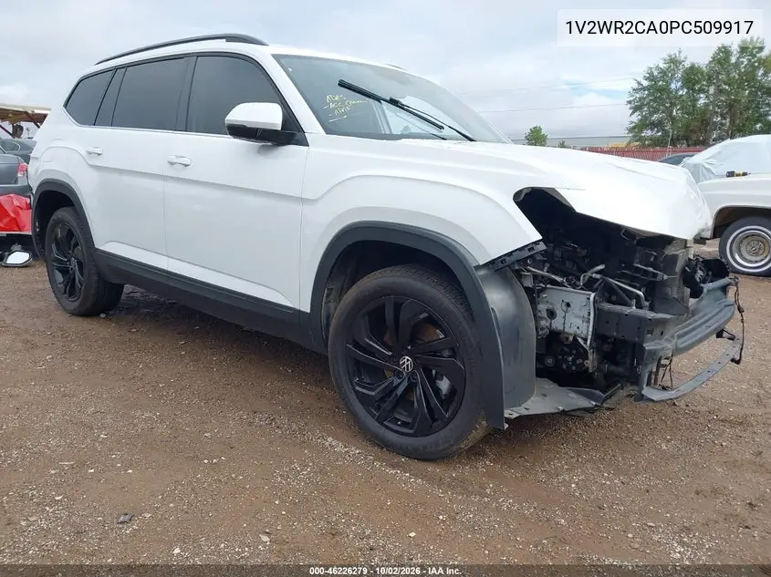 VOLKSWAGEN ATLAS 2023, VIN 1V2WR2CA0PC509917