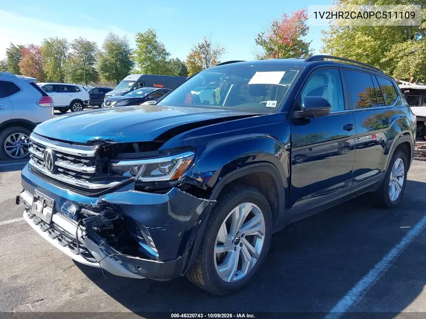 2023 VOLKSWAGEN ATLAS VIN 1V2HR2CA0PC511109 — фото 2