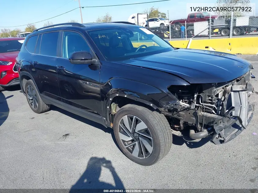 VOLKSWAGEN ATLAS 2024, VIN 1V2HR2CA9RC577922