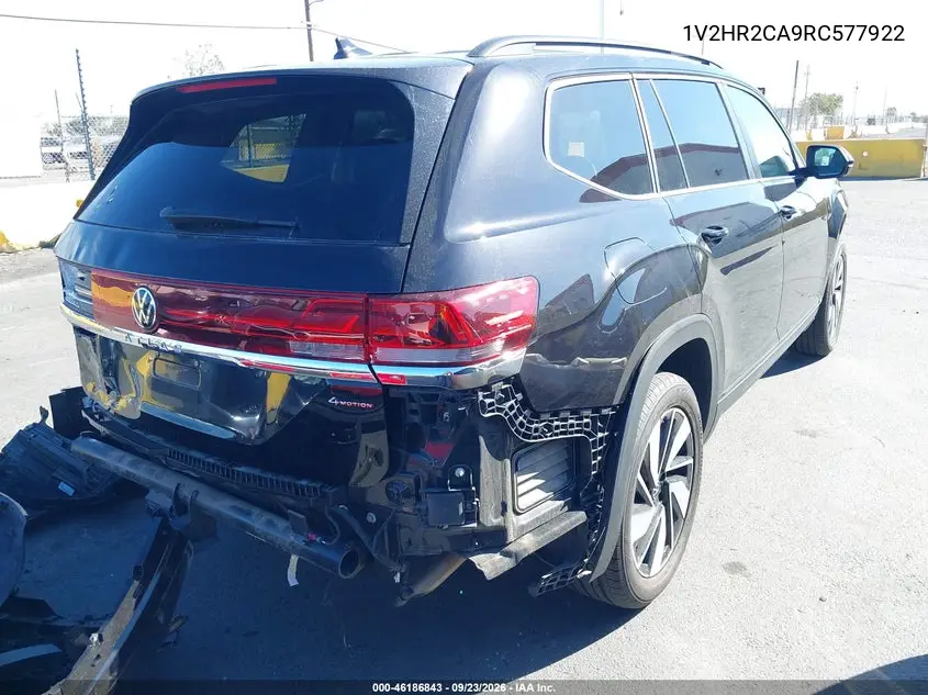 2024 VOLKSWAGEN ATLAS VIN 1V2HR2CA9RC577922 — фото 4