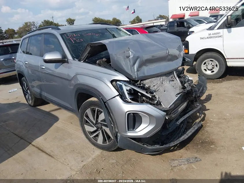 VOLKSWAGEN ATLAS 2024, VIN 1V2WR2CA4RC533625
