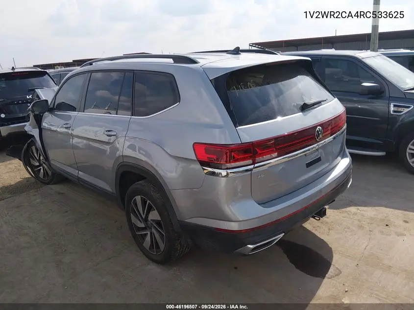 2024 VOLKSWAGEN ATLAS VIN 1V2WR2CA4RC533625 — фото 3