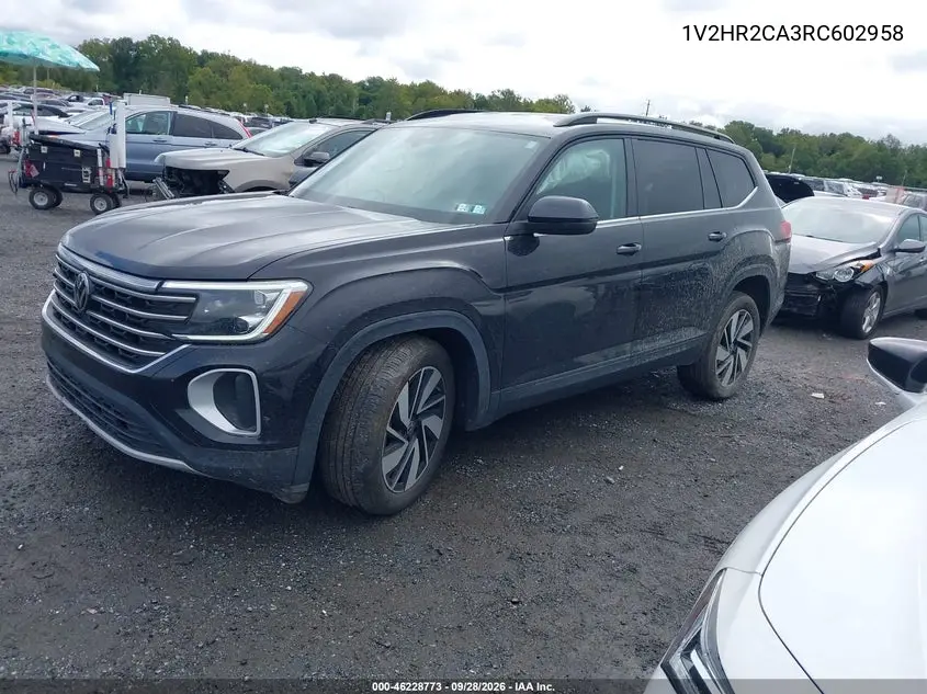 2024 VOLKSWAGEN ATLAS VIN 1V2HR2CA3RC602958 — фото 2