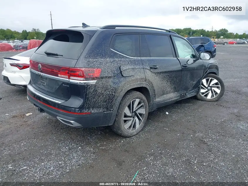 2024 VOLKSWAGEN ATLAS VIN 1V2HR2CA3RC602958 — фото 4