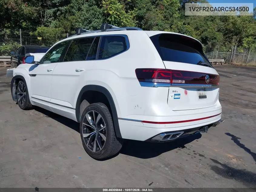2024 VOLKSWAGEN ATLAS VIN 1V2FR2CA0RC534500 — фото 3