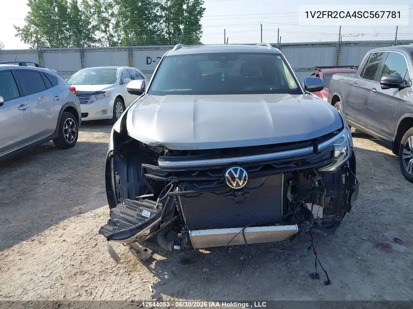 2025 VOLKSWAGEN ATLAS VIN 1V2FR2CA4SC567781 — фото 3
