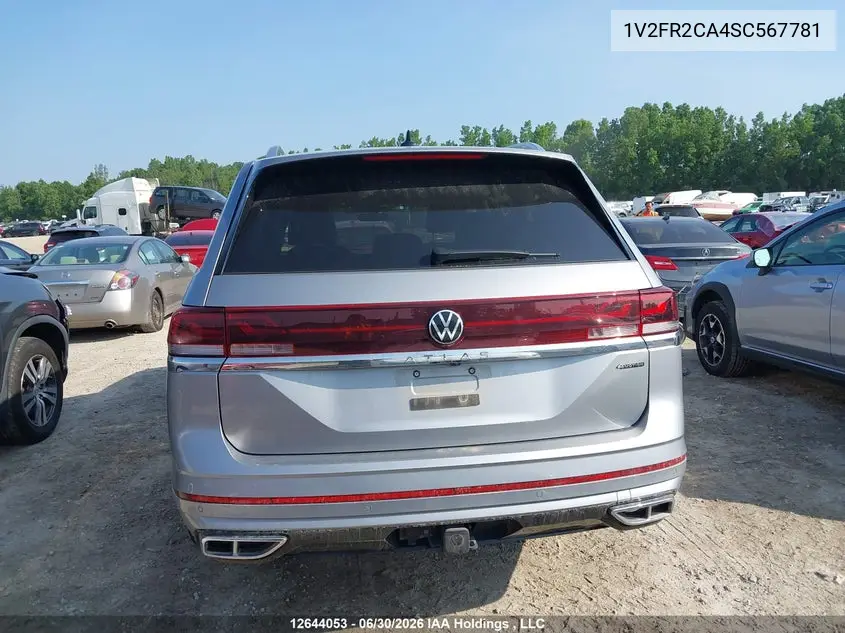 2025 VOLKSWAGEN ATLAS VIN 1V2FR2CA4SC567781 — фото 7