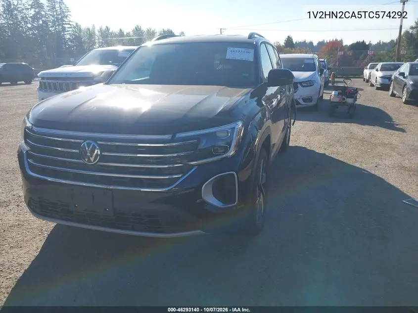 2026 VOLKSWAGEN ATLAS VIN 1V2HN2CA5TC574292 — фото 2