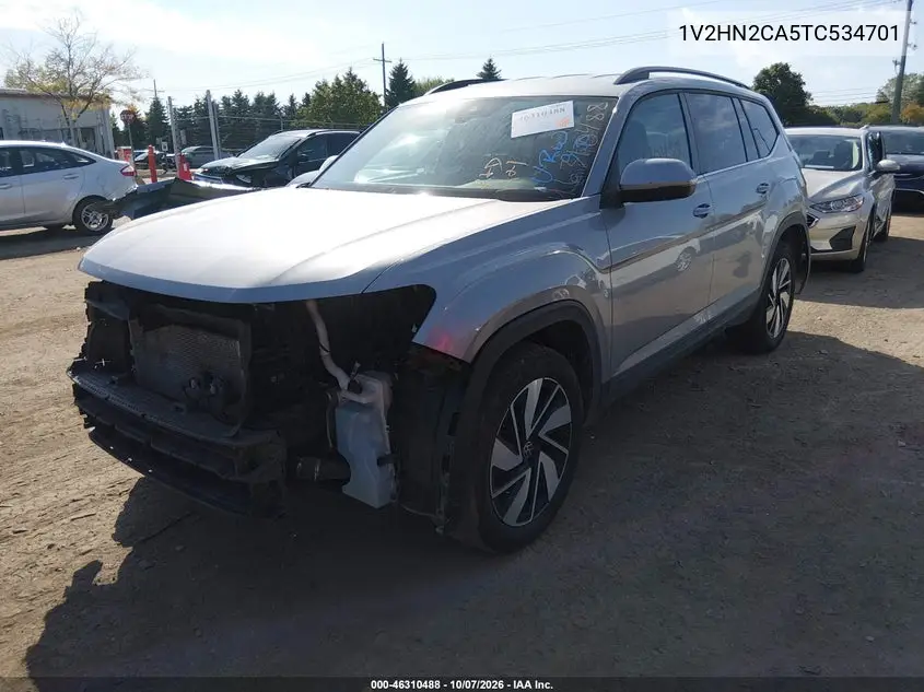 2026 VOLKSWAGEN ATLAS VIN 1V2HN2CA5TC534701 — фото 2