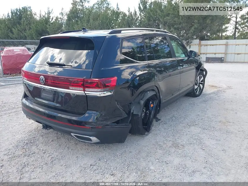 2026 VOLKSWAGEN ATLAS VIN 1V2WN2CA7TC512545 — фото 4