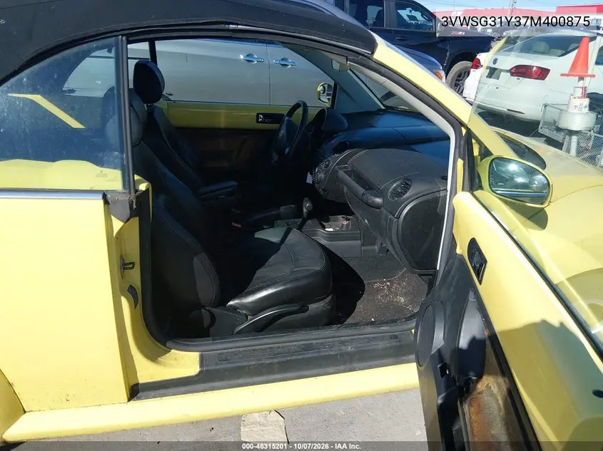 2007 VOLKSWAGEN BEETLE VIN 3VWSG31Y37M400875 — фото 5
