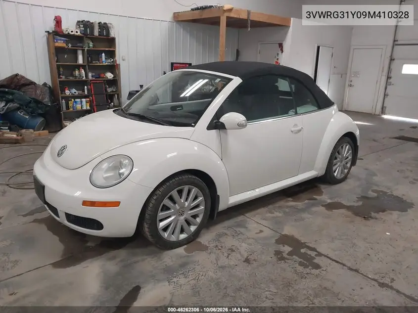 2009 VOLKSWAGEN BEETLE VIN 3VWRG31Y09M410328 — фото 2