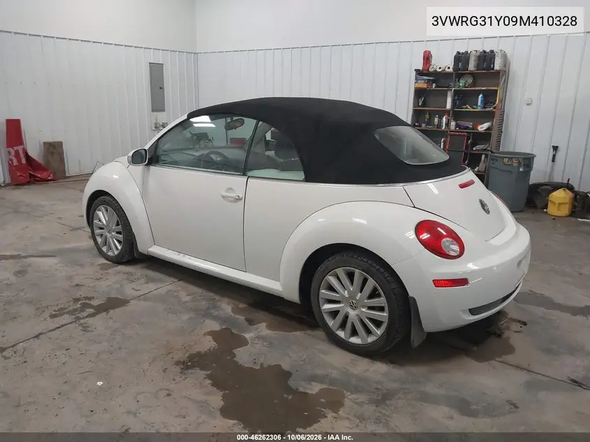 2009 VOLKSWAGEN BEETLE VIN 3VWRG31Y09M410328 — фото 3