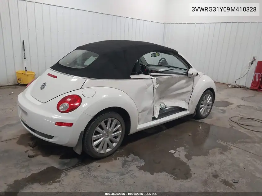 2009 VOLKSWAGEN BEETLE VIN 3VWRG31Y09M410328 — фото 4