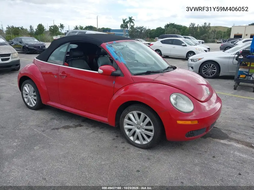 VOLKSWAGEN BEETLE 2009, VIN 3VWRF31Y59M406052