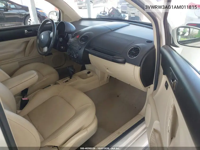 2010 VOLKSWAGEN BEETLE VIN 3VWRW3AG1AM011815 — фото 5