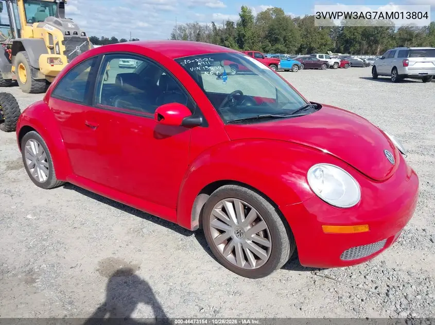 VOLKSWAGEN BEETLE 2010, VIN 3VWPW3AG7AM013804