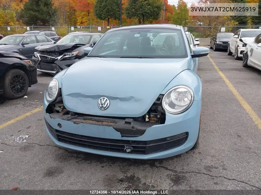 2012 VOLKSWAGEN BEETLE VIN 3VWJX7AT2CM625919 — фото 12