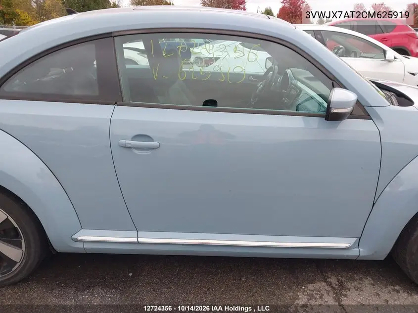 2012 VOLKSWAGEN BEETLE VIN 3VWJX7AT2CM625919 — фото 13