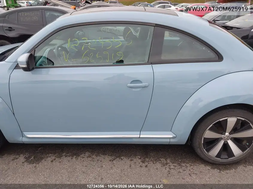 2012 VOLKSWAGEN BEETLE VIN 3VWJX7AT2CM625919 — фото 14
