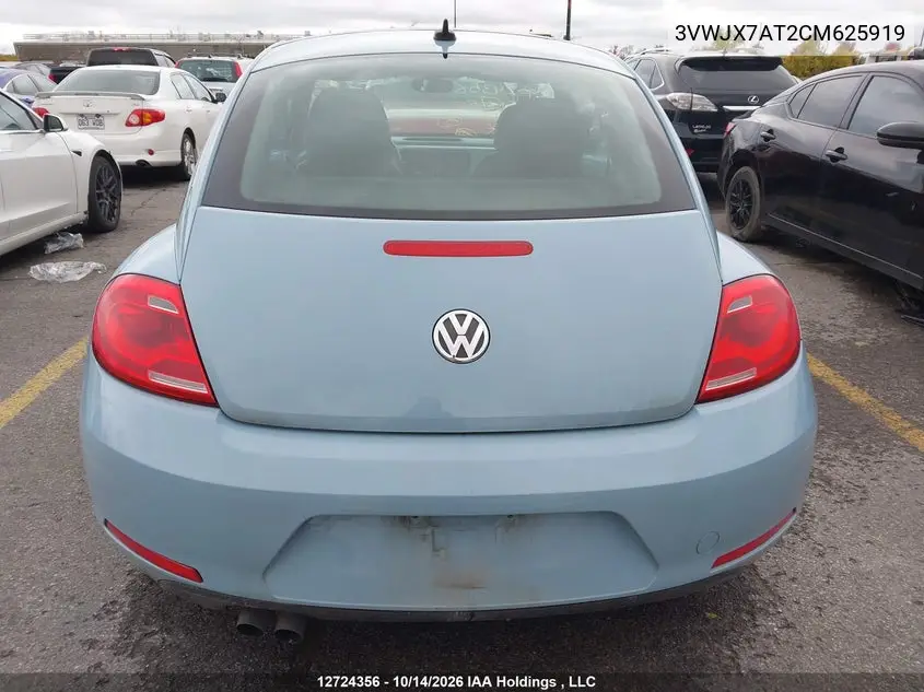 2012 VOLKSWAGEN BEETLE VIN 3VWJX7AT2CM625919 — фото 16