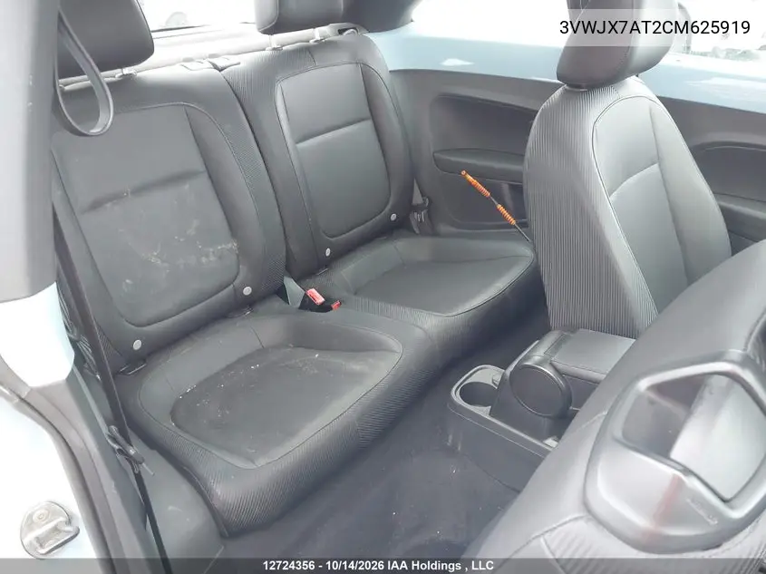 2012 VOLKSWAGEN BEETLE VIN 3VWJX7AT2CM625919 — фото 8