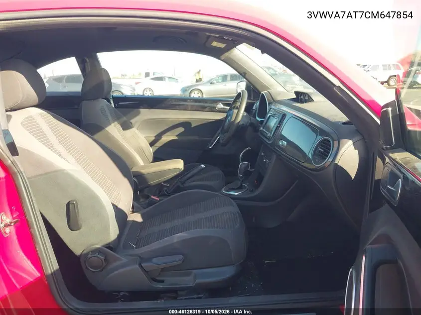 2012 VOLKSWAGEN BEETLE VIN 3VWVA7AT7CM647854 — фото 5