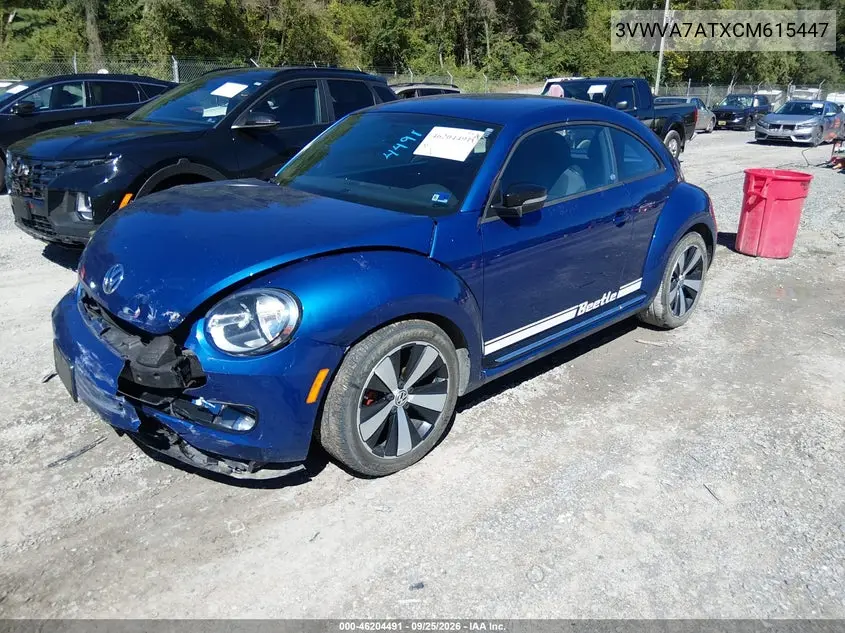 2012 VOLKSWAGEN BEETLE VIN 3VWVA7ATXCM615447 — фото 2