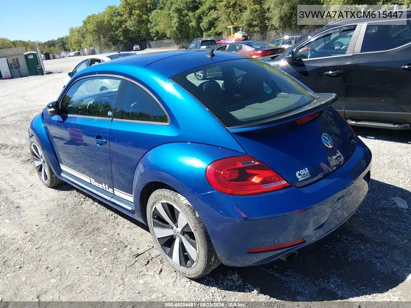 2012 VOLKSWAGEN BEETLE VIN 3VWVA7ATXCM615447 — фото 3