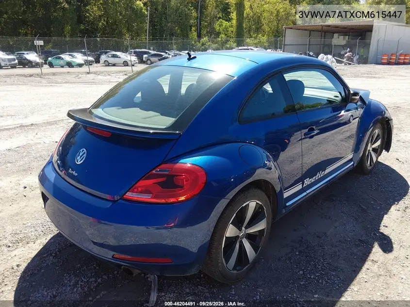2012 VOLKSWAGEN BEETLE VIN 3VWVA7ATXCM615447 — фото 4