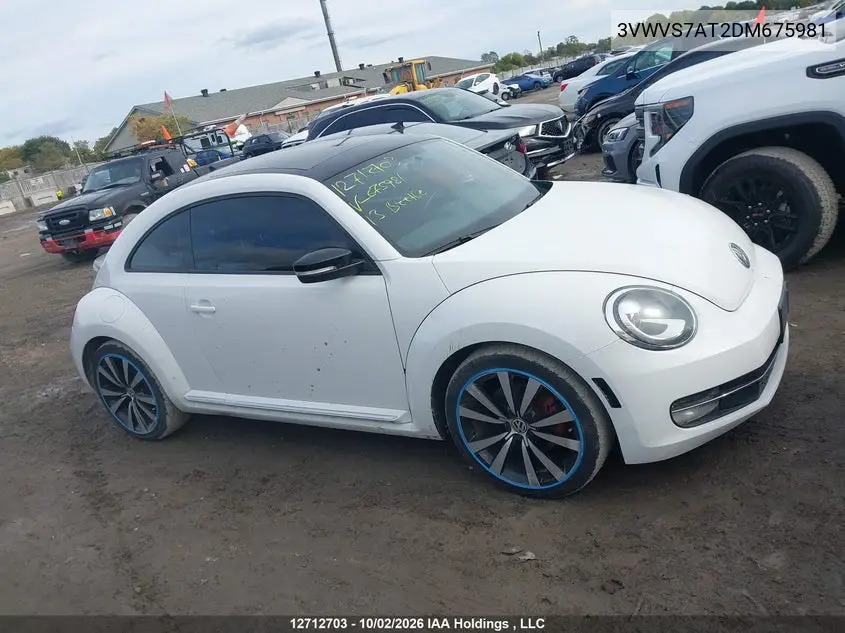 2013 VOLKSWAGEN BEETLE VIN 3VWVS7AT2DM675981 — фото 13